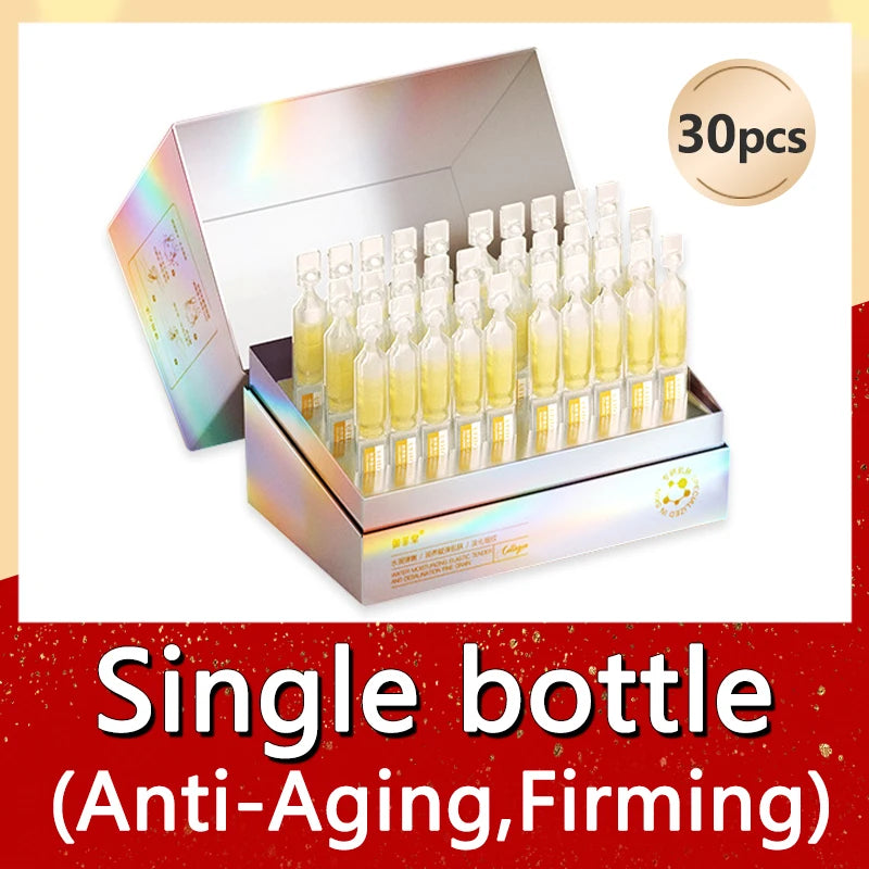 30Pcs Collagen Boost Serum Ceramide Repair Firm Smooth Essence Hyaluronic Acid