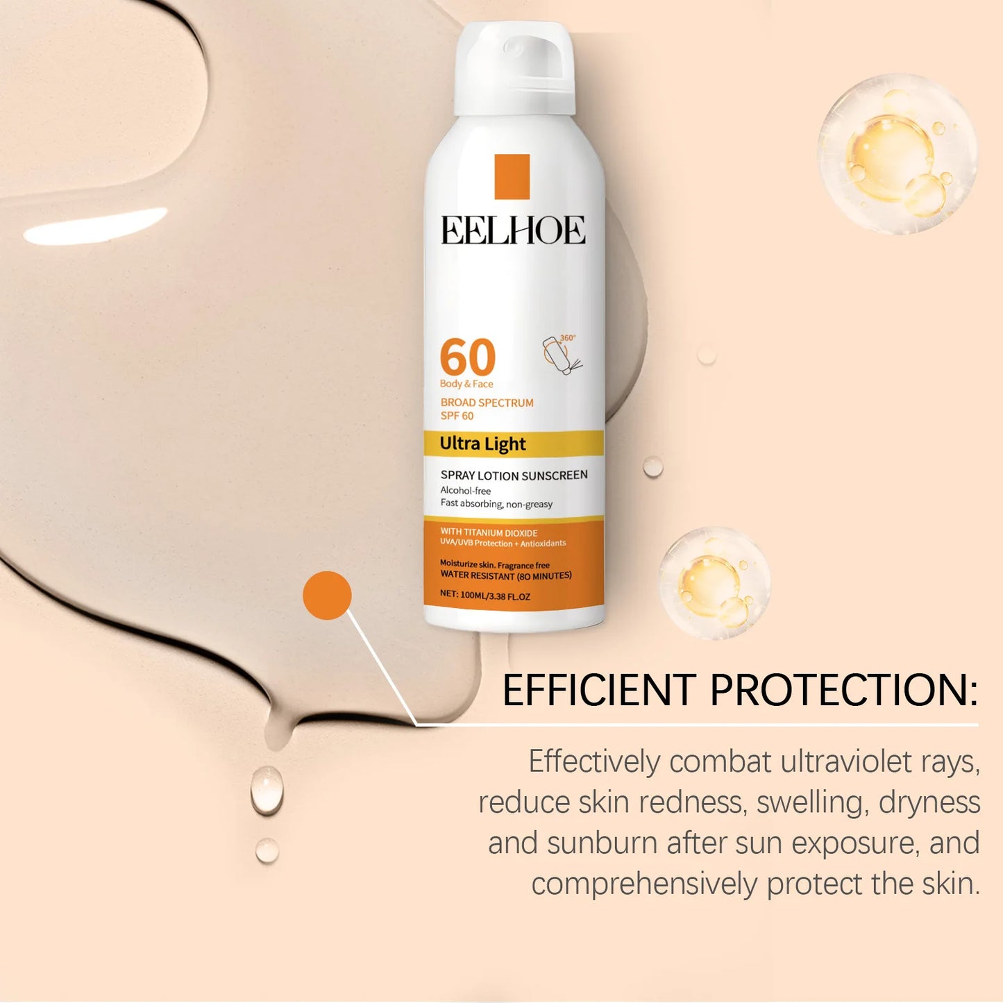 Sunscreen Spray Facial Mist UV Moisturizing Products 100ml