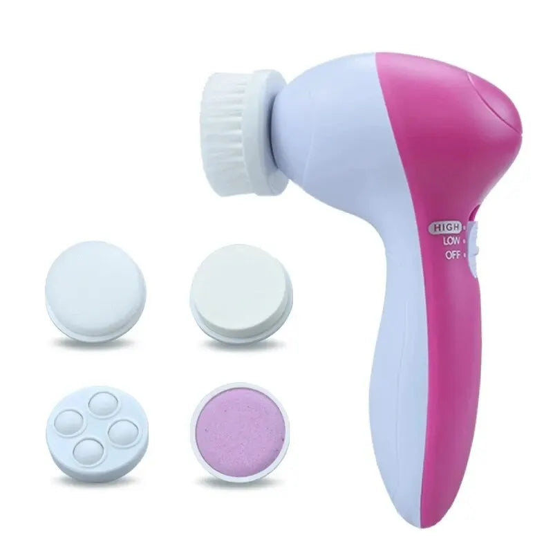 5 In 1 Beauty Massager, Facial Cleansing Brush, Deep Cleansing Gentle And Effective Skin Care