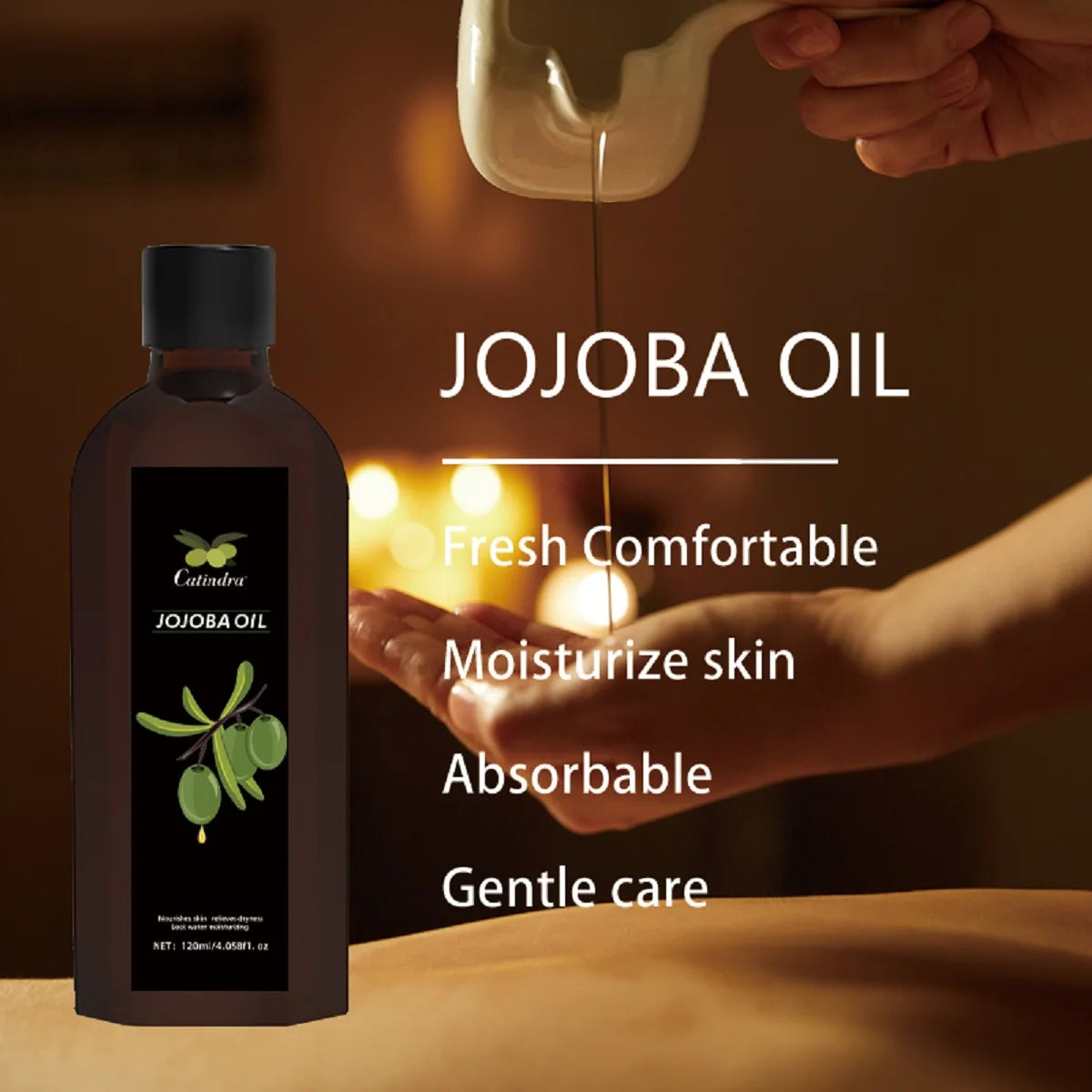Jojoba Oil Firm Skin 120ml Moisturizing Body Natural Organic Plant Oil