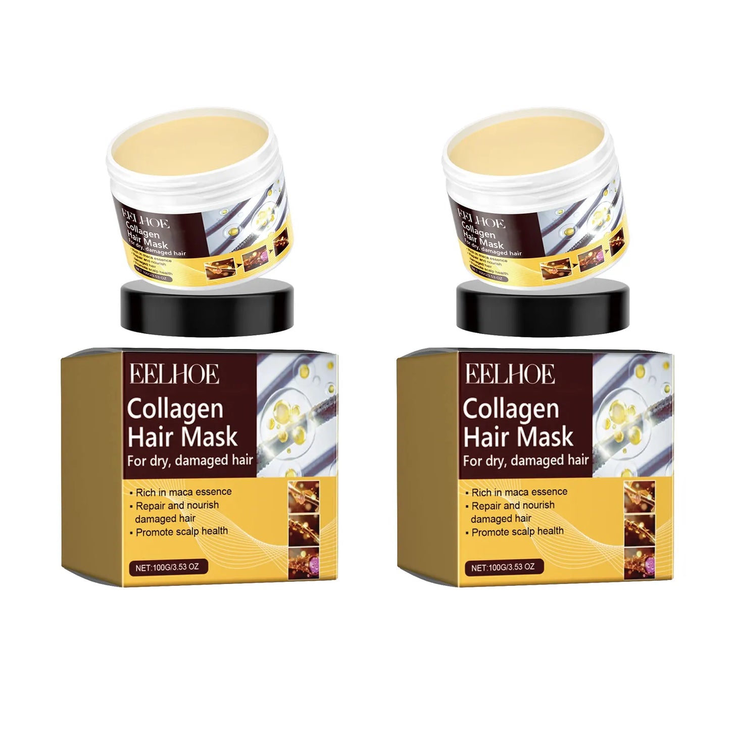 EELHOE Hair Repair Mask Collagen Nourishing Hair Mask Improve Damaged Hair