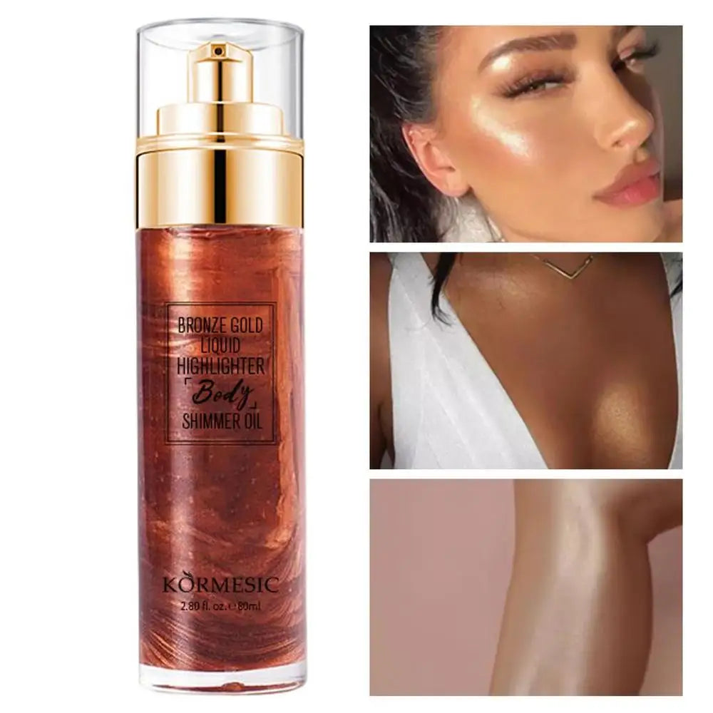 Glitter Spray Hair Body High-Gloss Face Highlighter Makeup