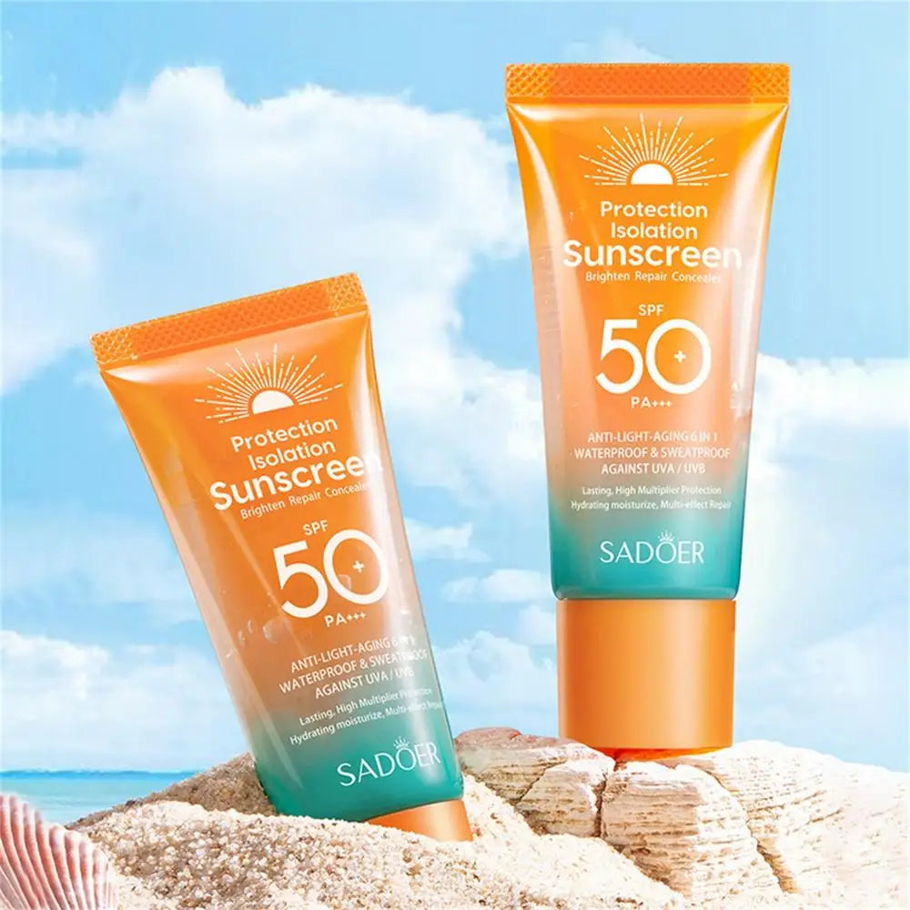 SPF 50+ PA+ Facial Sunscreen Sun Gel-Cream UVA UVB 50g