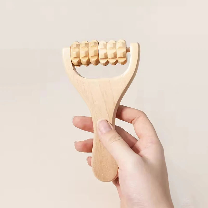 Roller massager wooden Body Face