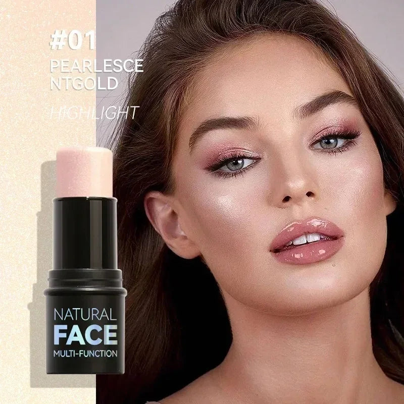 New Highlighter Makeup Waterproof Contouring Bronzer Stick Glitter Silky