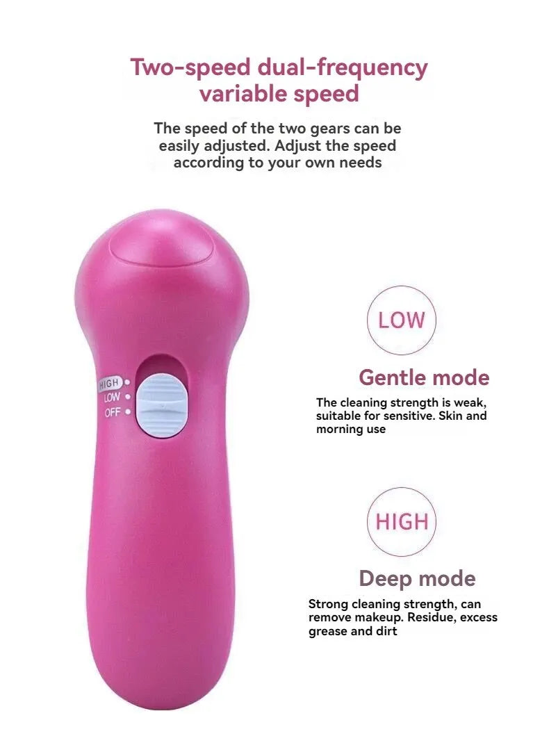 5 In 1 Beauty Massager, Facial Cleansing Brush, Deep Cleansing Gentle And Effective Skin Care