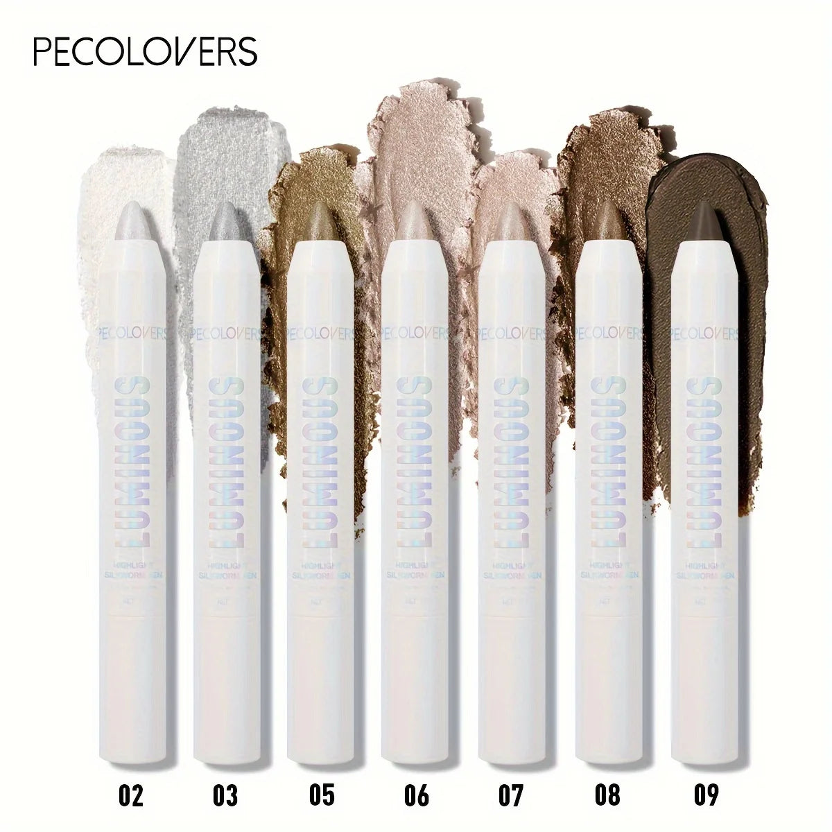 Waterproof Eyeshadow Pencil Pigmented Shimmer Matte Neutral Brown 1PC