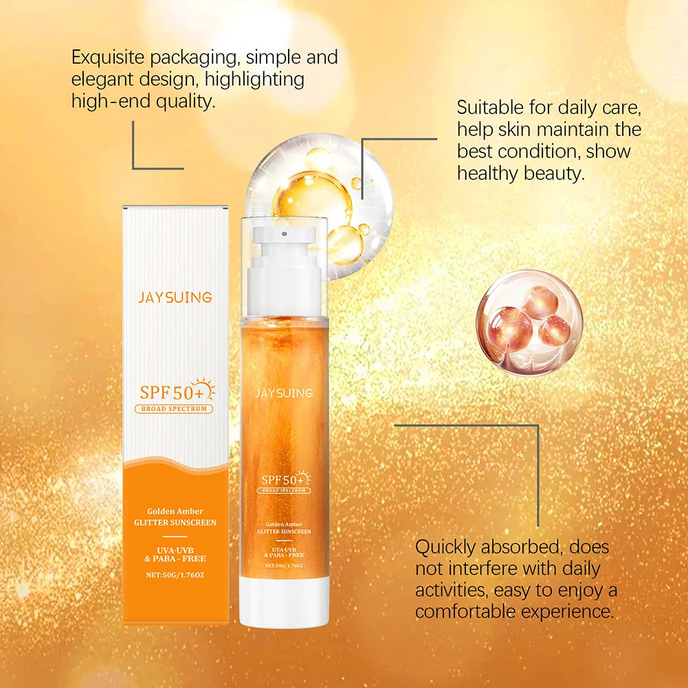 50g Sun Shielding Body Glowing Oil Spf50 Sunscreen Body Oil