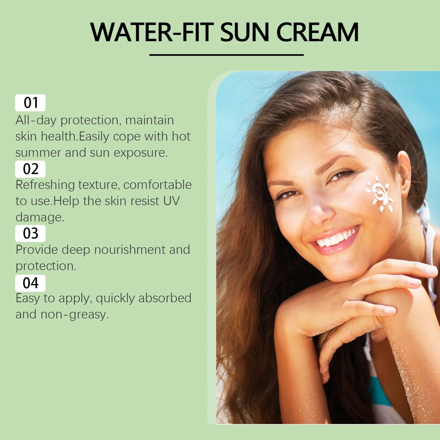 EELHOE Centella Sun Cream Spf50 Oil Control Refreshing Moisturizing Skin
