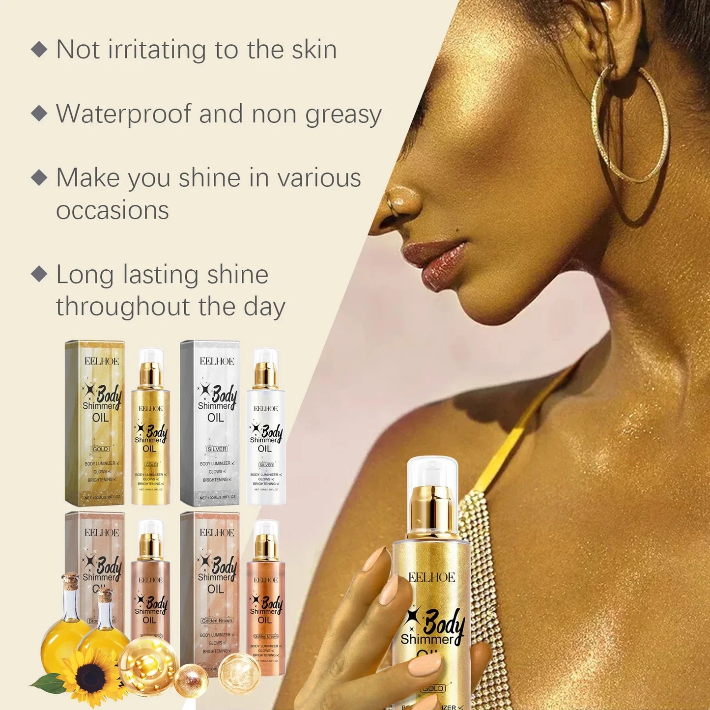 Summer Glow Glitter Spray Body Face