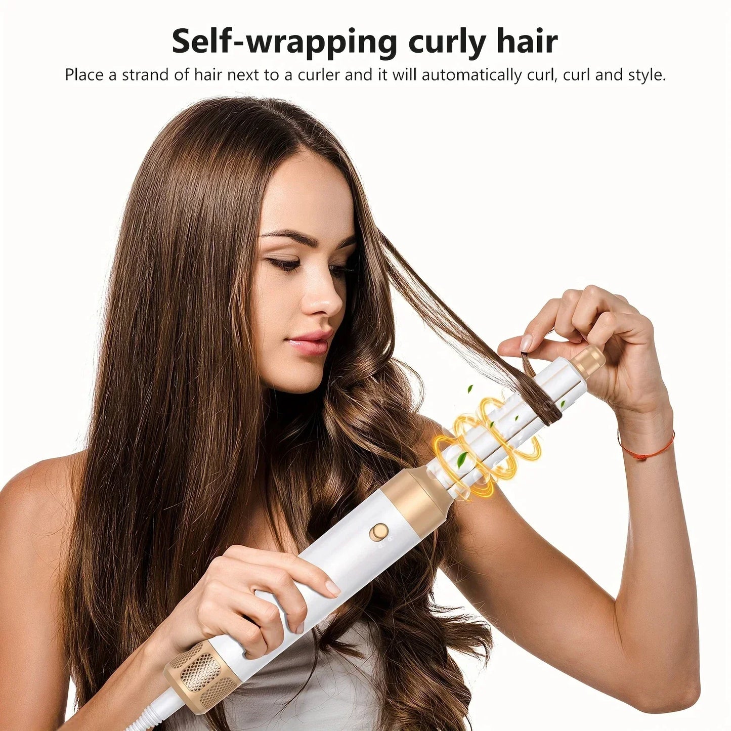 7 in 1 Hair Dryer Negative Ion Airwrap Styling Hair Curler Straightening