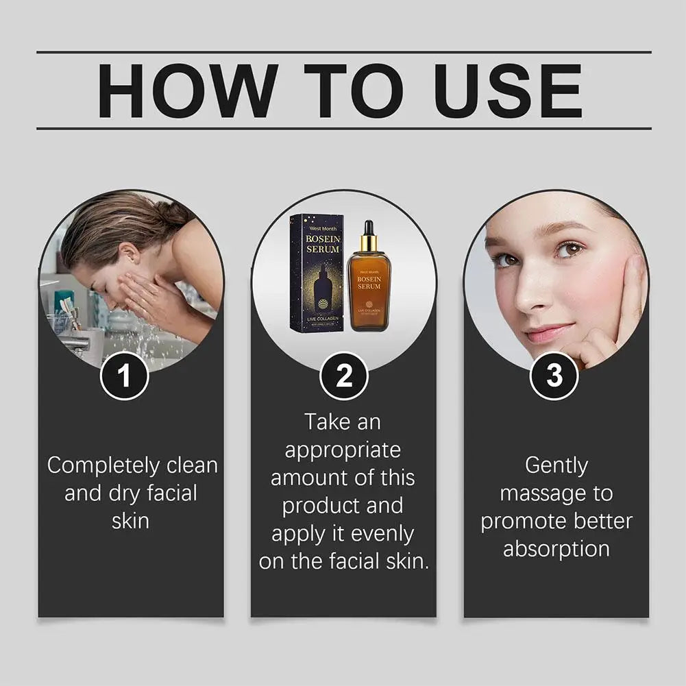 Bossin Serum LIVE COLLAGEN DEEP Moisturizing Improve Skin Texture