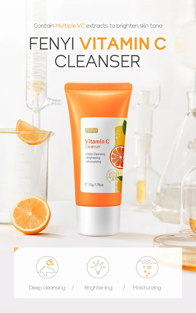 Vitamin C Facial Cleanser Skin Deep Cleansing Moisturizing Blackhead