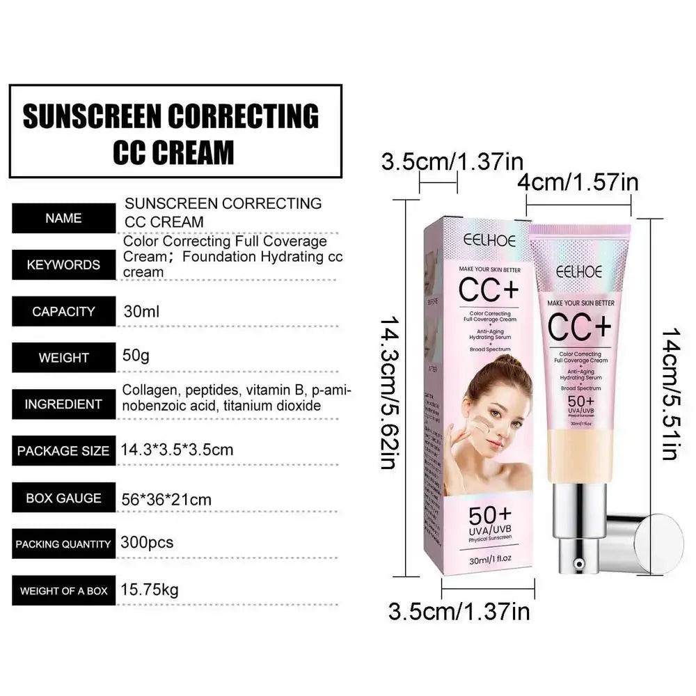 Summer Facial Sun Protection Sunscreen Cream Control Block Lotion SPF 50+