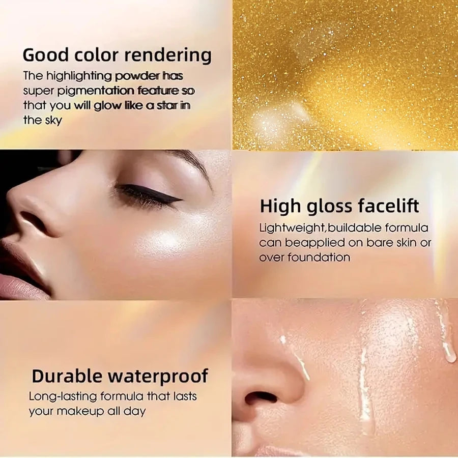 7Color Professional Bright-Colored Contouring Highlighter Bronzer Face