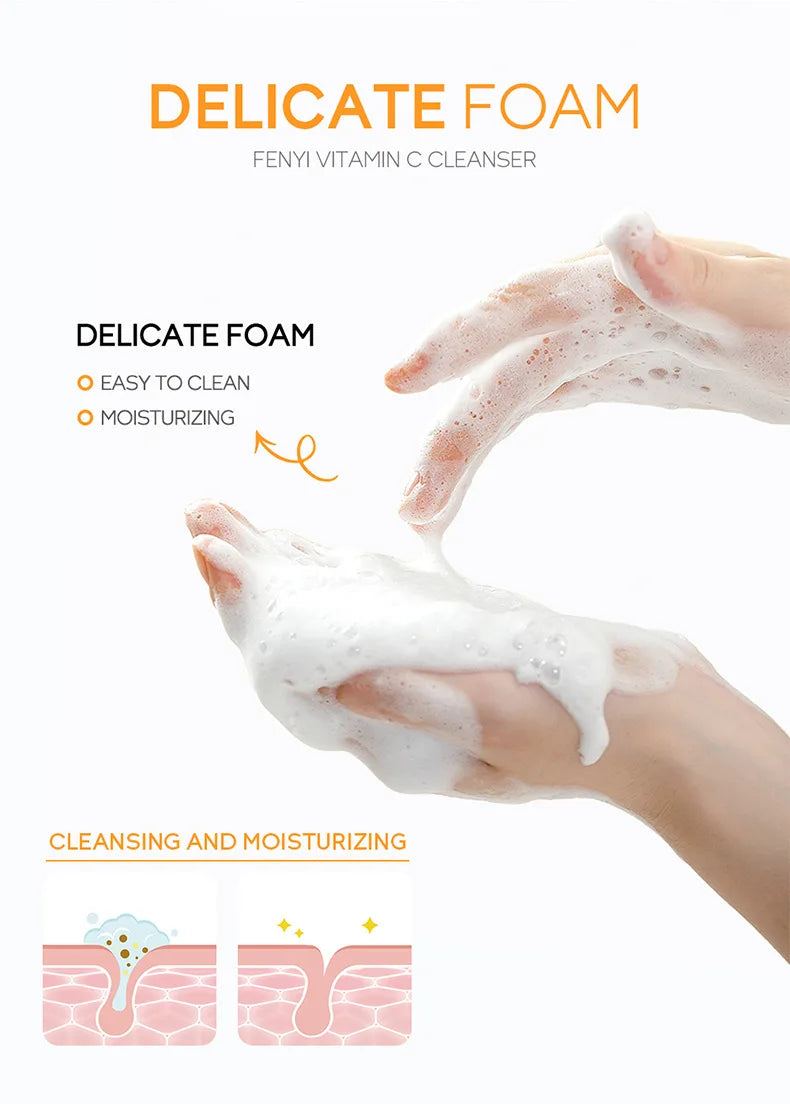 Vitamin C Facial Cleanser Skin Deep Cleansing Moisturizing Blackhead