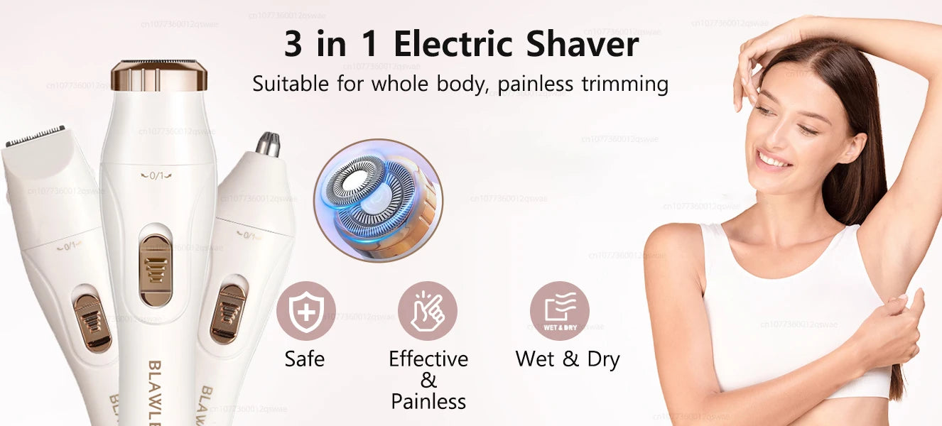 Electric Shaver for Women Female Razor Bikini Trimmer