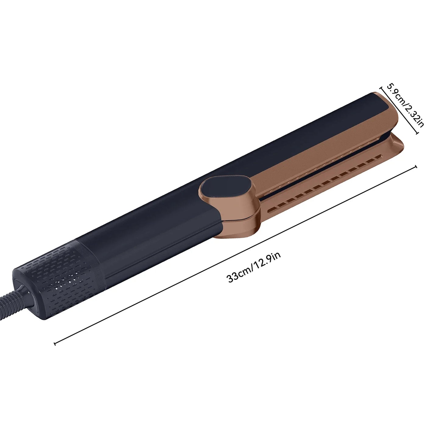 Professional 2in1 Hair Straightener and Dryer Heat-Up Flat Design