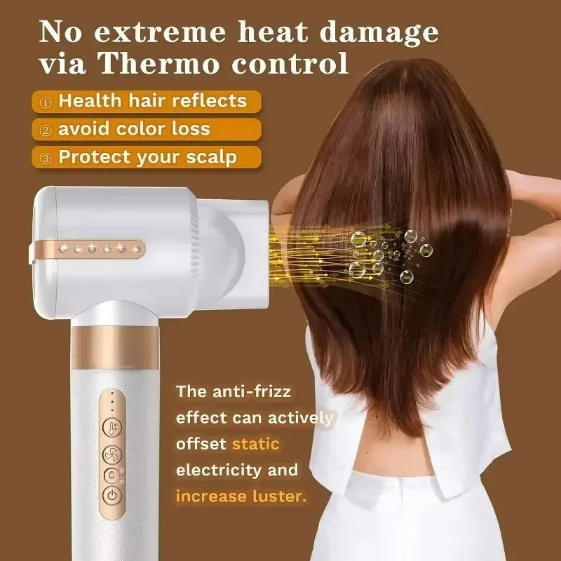 7 in 1 Hair Dryer Negative Ion Airwrap Styling Hair Curler Straightening