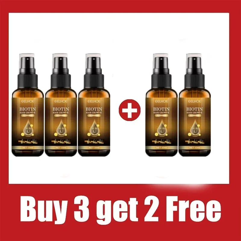 Biotin Hair Growth Spray, Anti-Loss, Prevent Thicken Hair,30ml Treatment for Men & Women