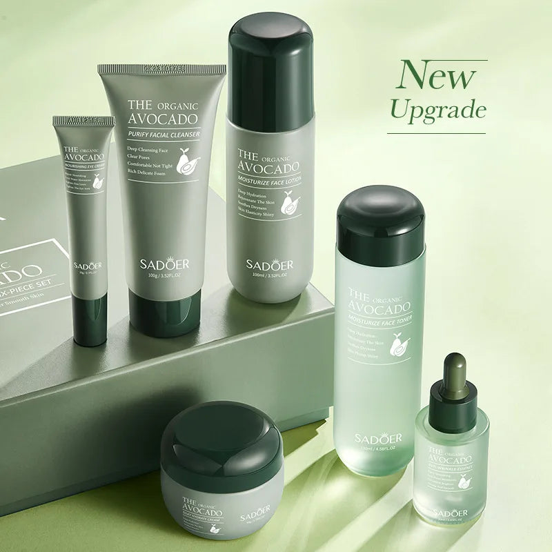 6PCS Organic Avocado Moisturizing set Mild