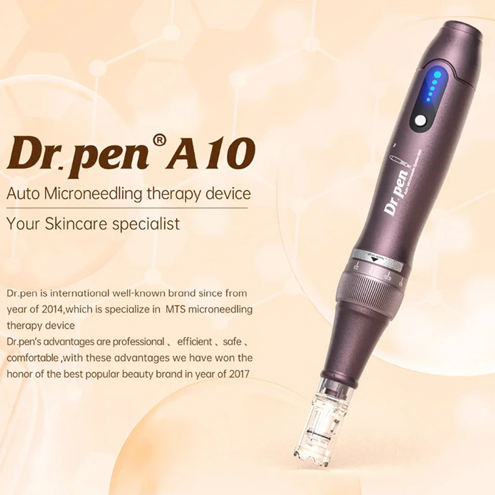 Microneedle Dr.Pen Ultima A10 With 2pcs Cartridge Wireless Derma Pen Micro Microneedle
