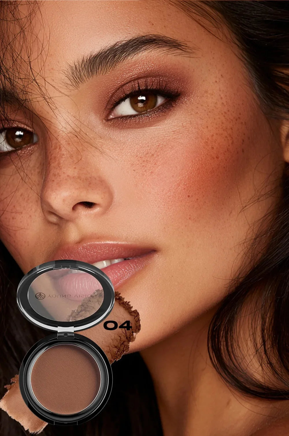 Oil-control Contour Palette Dark Bronzing Powder Highlighter Bronzer