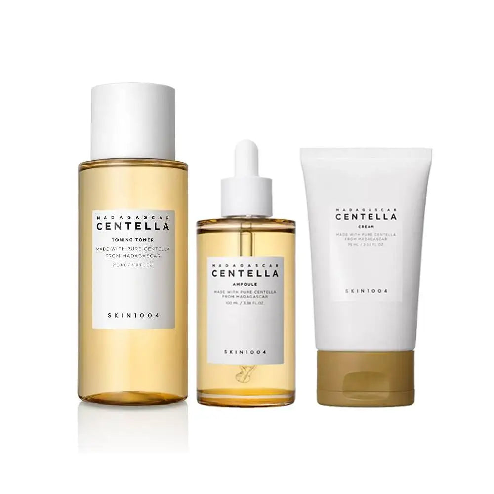 Centella Ampoule Korean Skin1004 Toner Cleanser Face Serum Cleaning Oil and Moisturizer Cream Skincare Kit Original Products Set