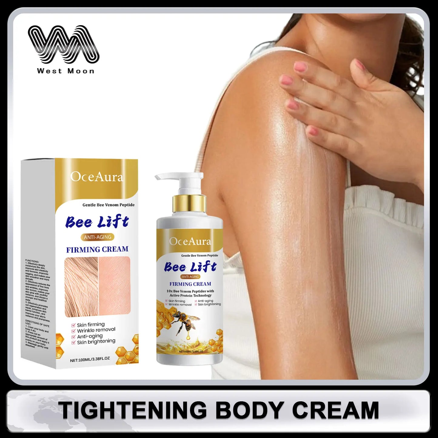 Body Lotion Bee Firming Wrinkle Removal Fine Lines Increase Elasticity