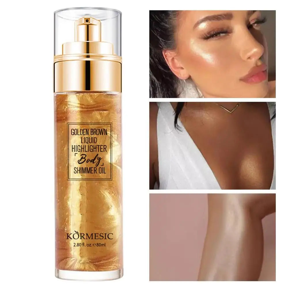 Glitter Spray Hair Body High-Gloss Face Highlighter Makeup