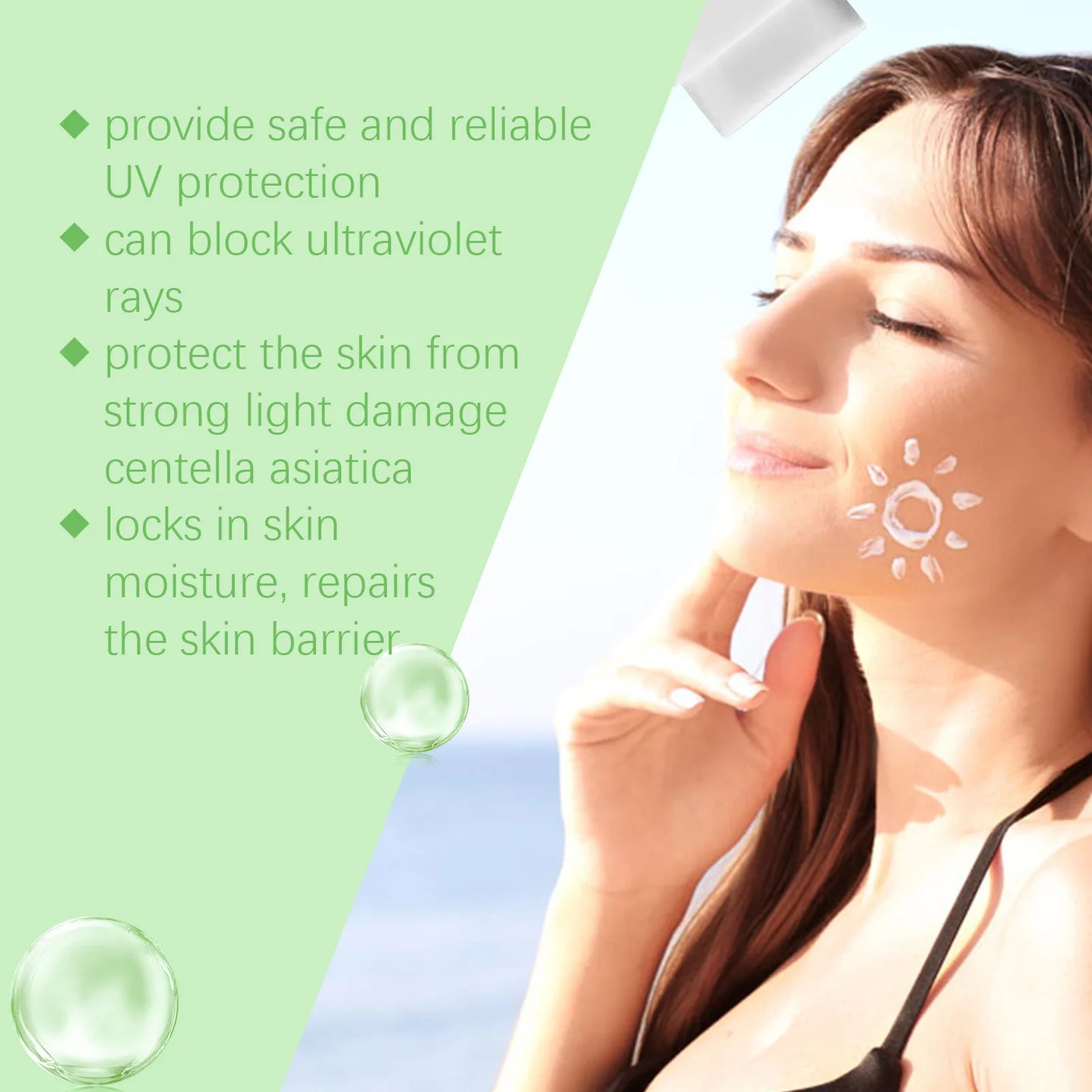 EELHOE Centella Sun Cream Spf50 Oil Control Refreshing Moisturizing Skin