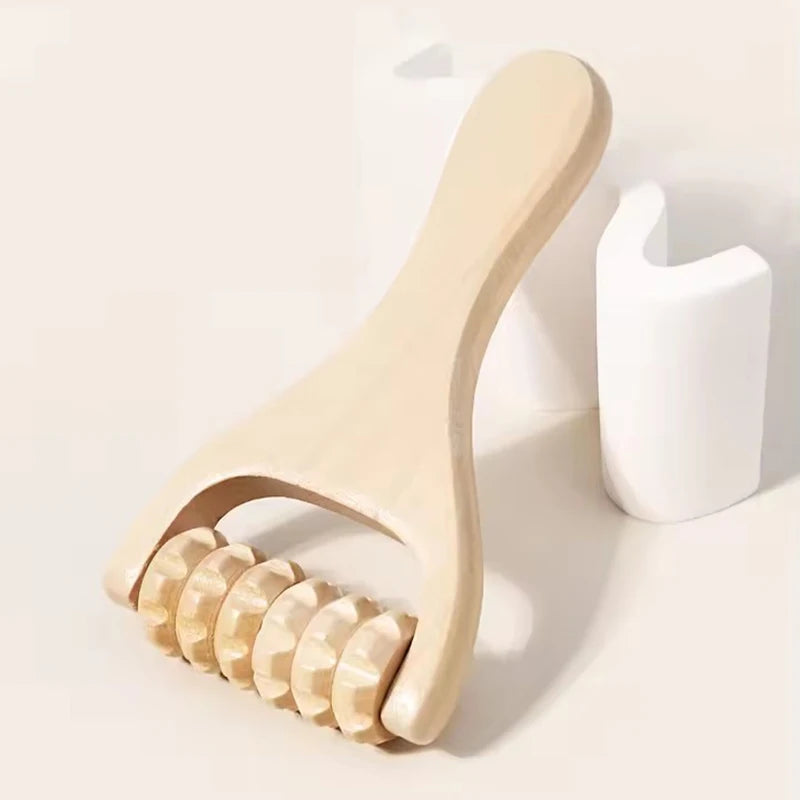 Roller massager wooden Body Face