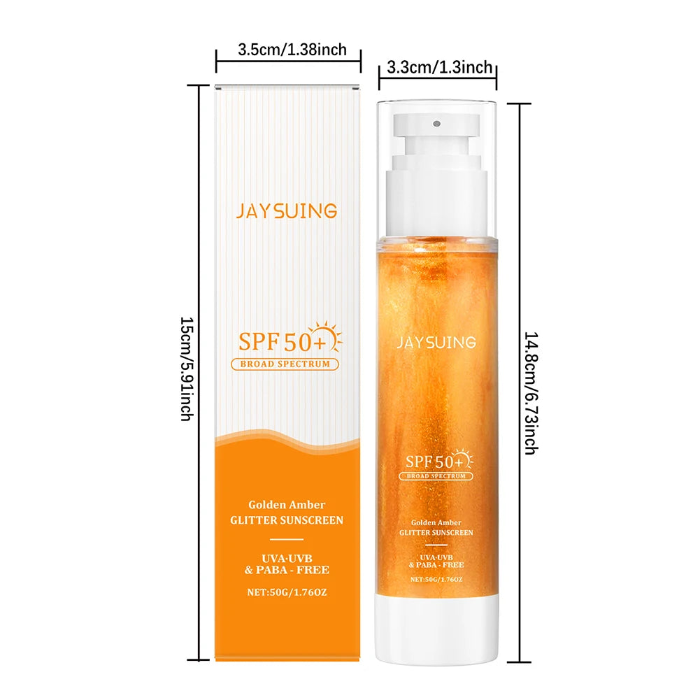 50g Sun Shielding Body Glowing Oil Spf50 Sunscreen Body Oil