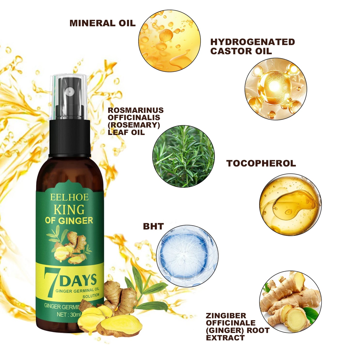 Ginger Care Hair Spray Hair Growth