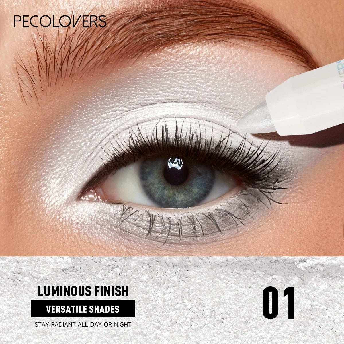 Waterproof Eyeshadow Pencil Pigmented Shimmer Matte Neutral Brown 1PC