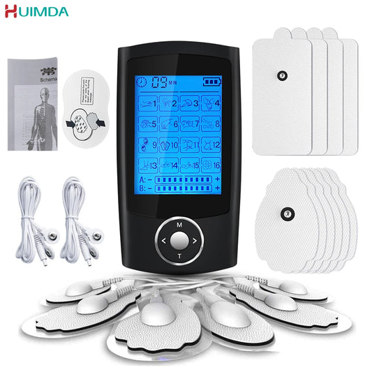 16 Modes Electric Tens Relax Muscle Stimulator EMS Acupuncture Body Massage