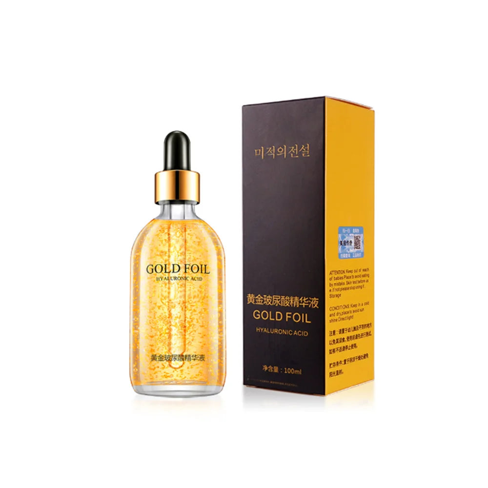 24k Gold Hyaluronic Acid Nicotinamide Face Serum Facial Moist Collagen 100ml