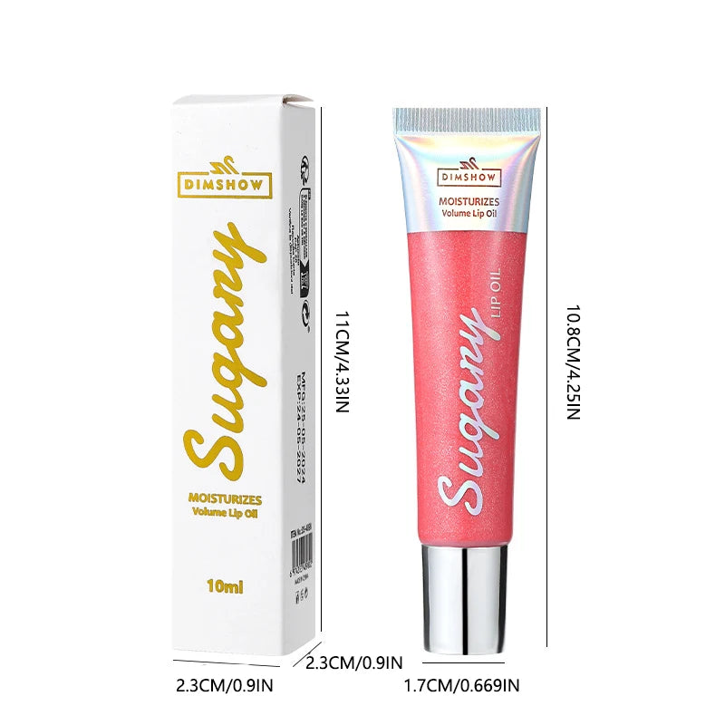 4 Colors Moisturizing Plumper Glitter Reducing Lip Lines Lip Gloss
