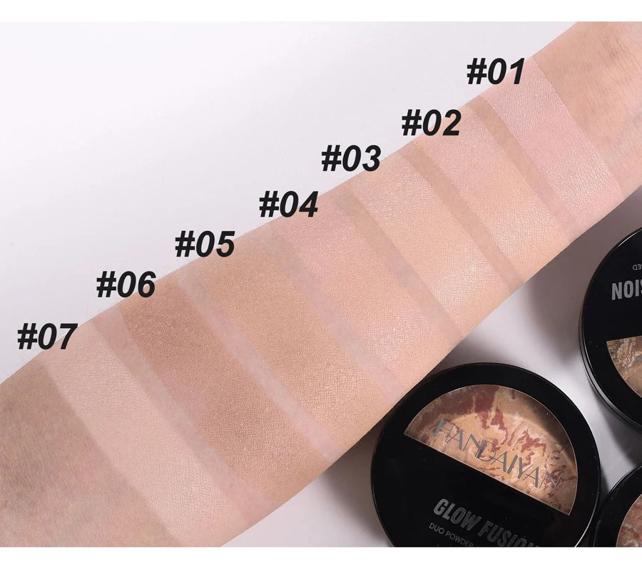 Face Highlighter 7 Palette High Glossy Face Bronze-colored Palette Natural Glow