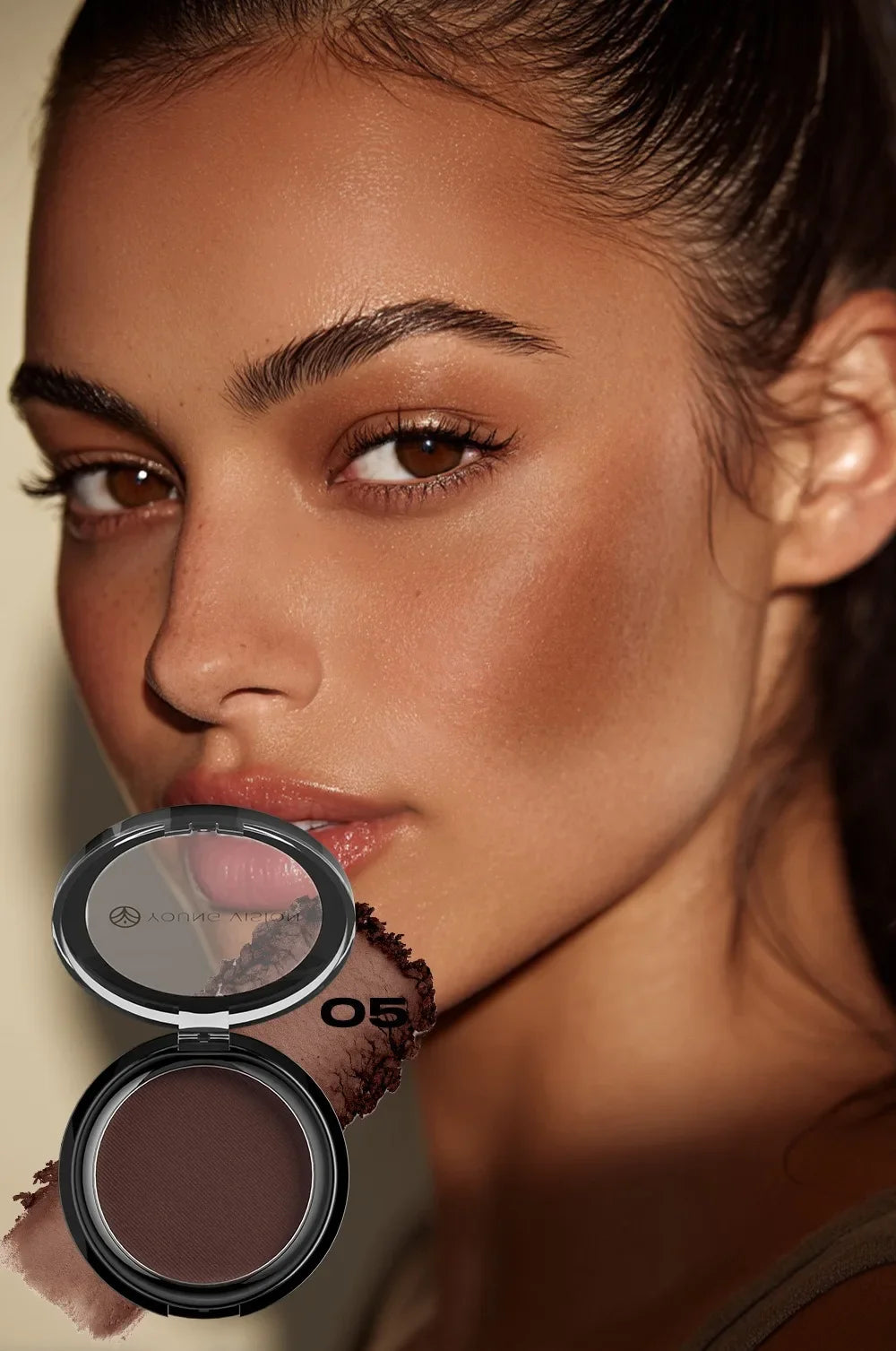 Oil-control Contour Palette Dark Bronzing Powder Highlighter Bronzer