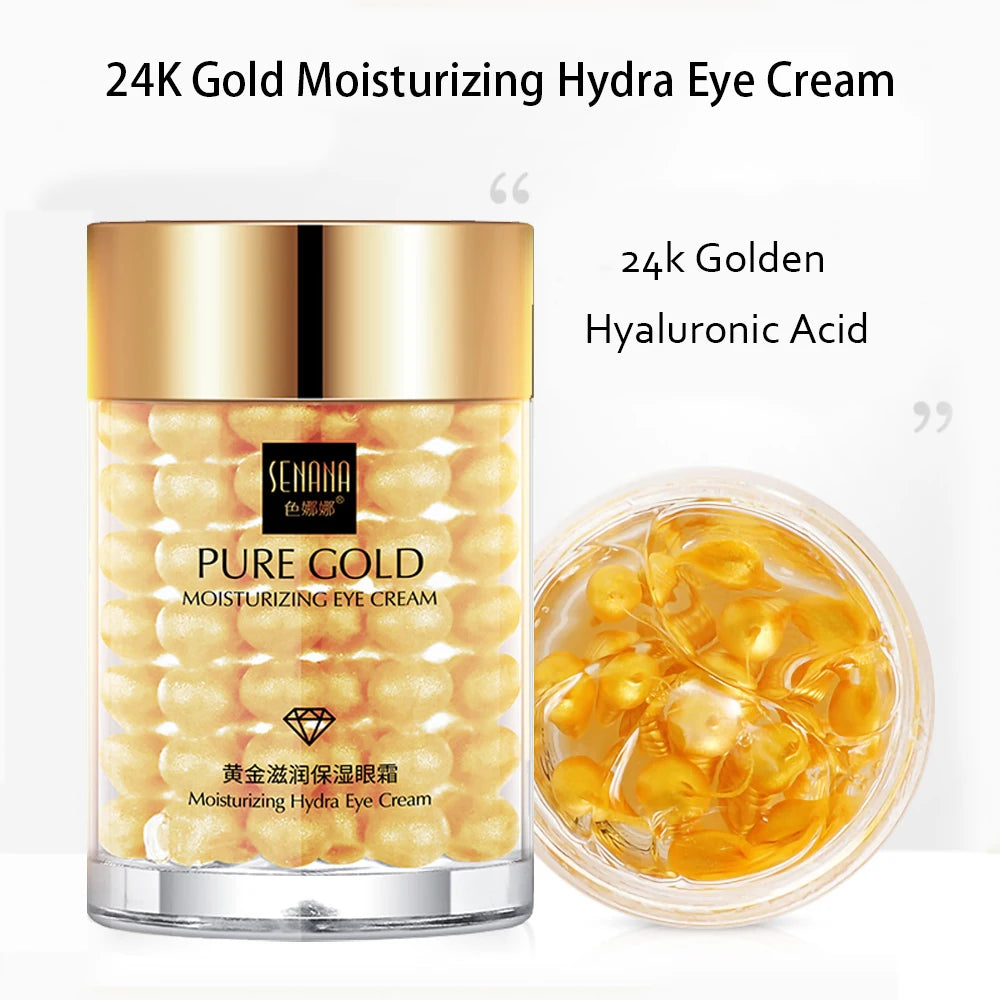 Skincare Set 24K Gold Niacinamide Face Serum Anti Ageing Skin Products Remove Dark Circles Collagen Eye Cream