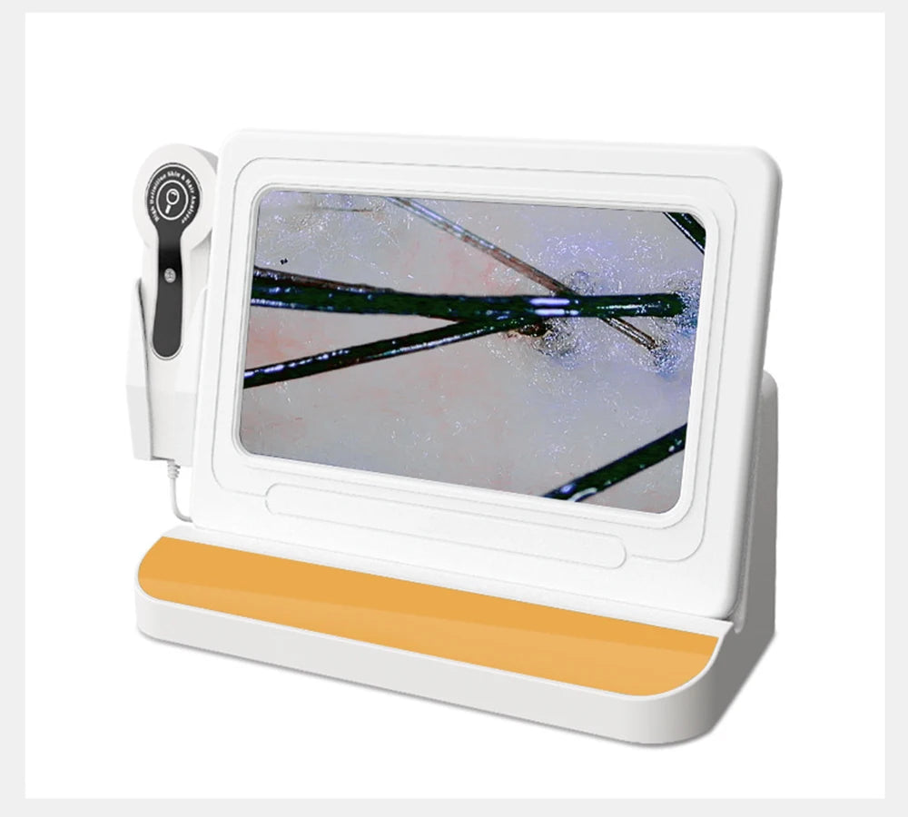 Professional use Digital Skin Analyzer 2025 HD Professional Hair Scalp Camera Detector Hair Follicle Oil Moisture Test Device 10inch 50/200X