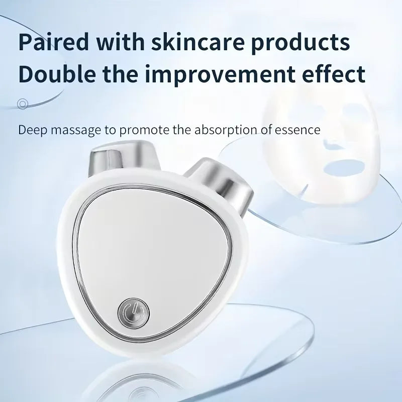 Mini Micro-Electric Facial Beauty Instrument Portable Dual-Head Massage