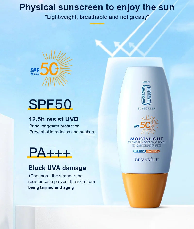 Sunscreen SPF50+ Facial Body Cream Moisturizing