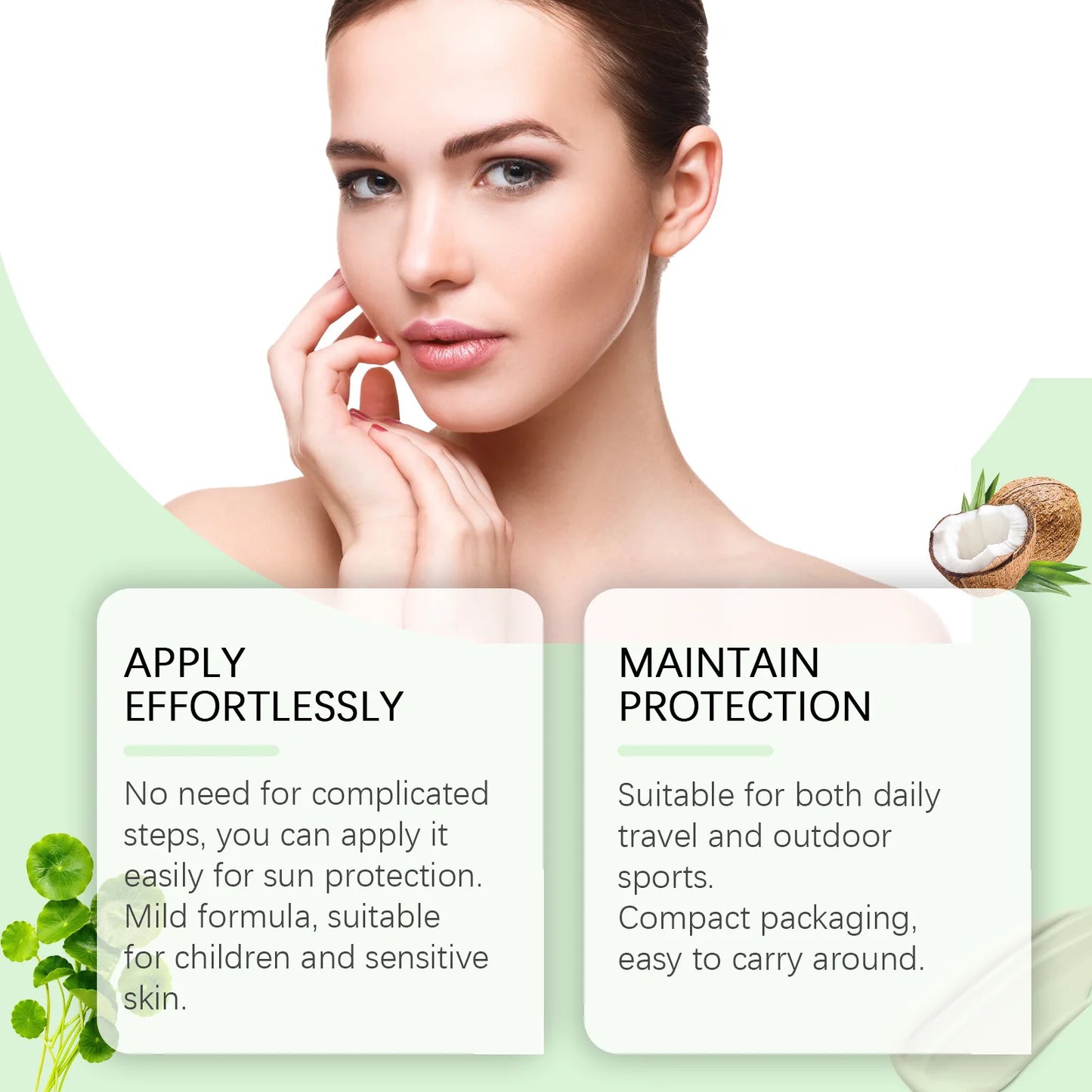 EELHOE Centella Sun Cream Spf50 Oil Control Refreshing Moisturizing Skin