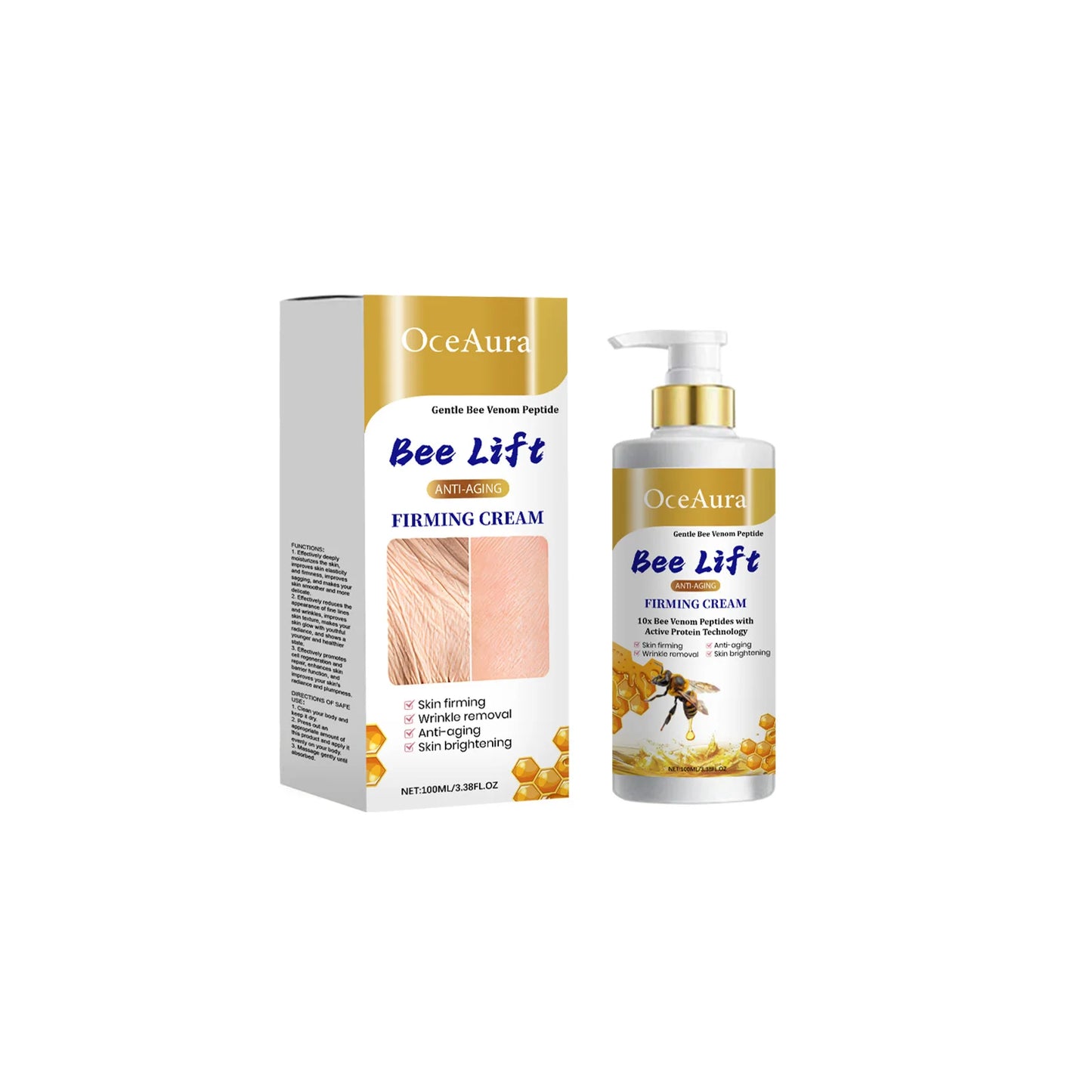 Body Lotion Bee Firming Wrinkle Removal Fine Lines Increase Elasticity