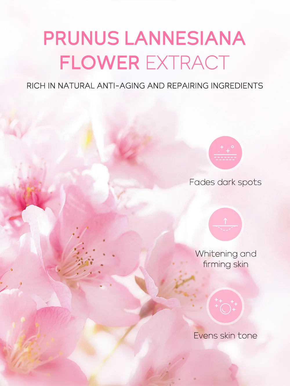 LAIKOU Sakura Skin Care Sets Facial Cleanser Face Cream Serum Toner Moisturizing Brightening Anti Wrinkles Face Care Kit