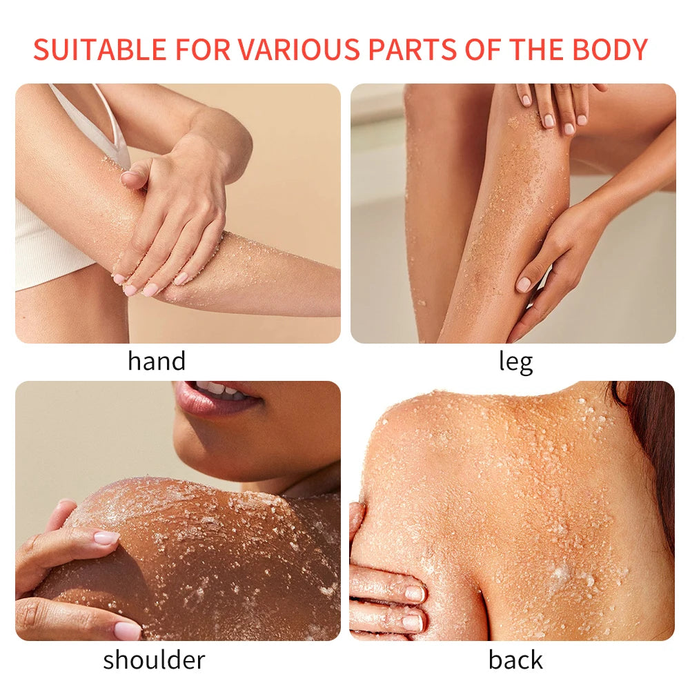 Salt Body Scrub Skin Exfoliating 4 Variants -Turmeric, Coconut, Coffee, Himalayan