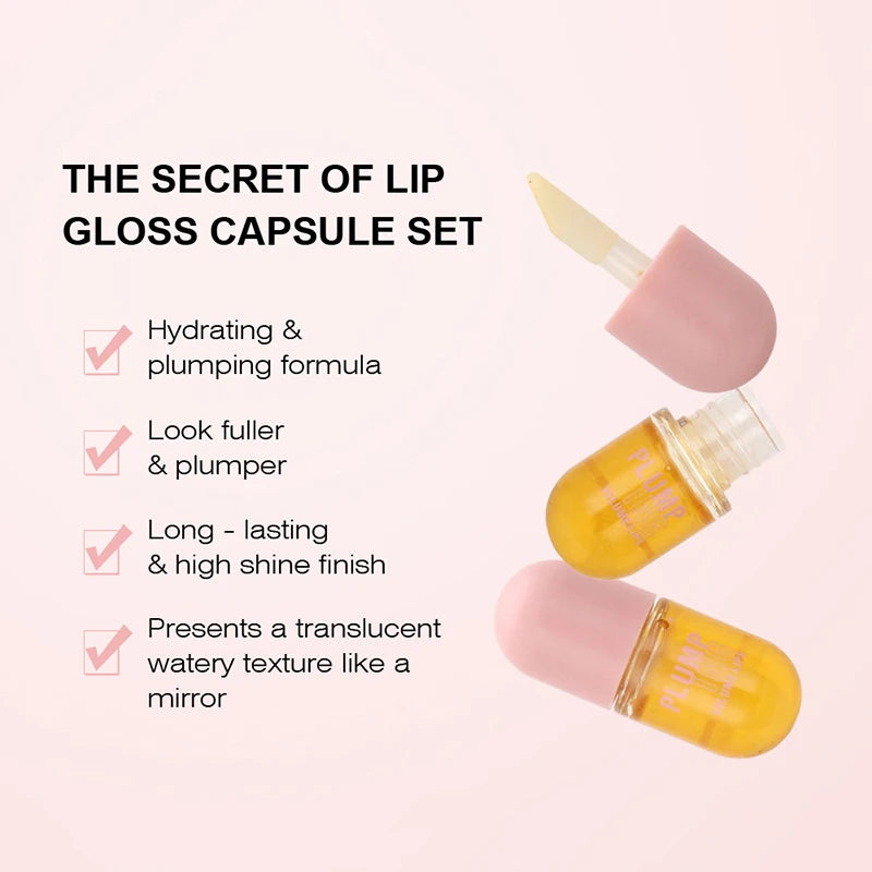Lipgloss Sexy Cosmetic Volume Long Lasting Lip Plumper Oil Instant Volumising Lip Serum Collagen Lips Volume