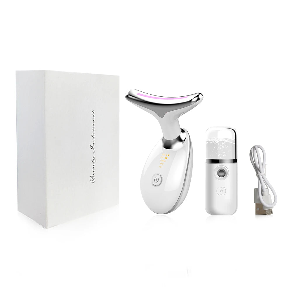 Anti-aging Facial Massager Red Light Therapy Skin Tightening Neck Face Lifting Massager